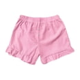 thumbnail image 6 of KHONTS Women's Summer Pajama Boxer Shorts Ruffle Spring Sleepwear Textured Casual Beach Pj Bottoms Red S, 6 of 7