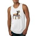 thumbnail image 2 of Wild Bobby, Cute Colorful Elephant Squirrel Mosaic, Animal Lover, Men Graphic Tank Top, White, XX-Large, 2 of 4