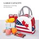 thumbnail image 5 of Easygdp USA Canada Flag Bolsa de Almuerzo Insulada Grande, Forro de Aluminio, Diseño Espacioso, a Prueba de Fugas, Ideal para Trabajo, Picnics, Viajes y Actividades al Aire Libre, 5 of 6