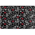 thumbnail image 4 of SKYSONIC Skeleton Love Dancing Valentine Romantic Non-Slip Area Rug, Floor Carpet Comfort Floor Mats Decor for Indoor Front Porch,Living Room, Bedroom,Kitchen,72"x48", 4 of 5