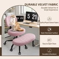 thumbnail image 4 of OMNIBERG Ergonomic Cross Legged Office Chair, Criss Cross Desk Chair ADHD Meditation Yoga Seat with Adjustable Height, Lumbar Support and Footrest, Kneeling Chair with Wheels, Pink, 4 of 7
