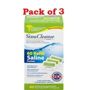 Sinucleanse Refill Packets, For Nasal Symptoms - 60 Ea, 3 Pack