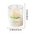 thumbnail image 3 of BSJJY Tulip Flower Bouquet Scented Healing Candle Glass Jar, Handmade Long Burning Soy Wax Aroma Decorative Candle for Table Photo Prop Gift (Yellow), 3 of 6