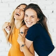 TOTWOO Long Distance Touch Bracelets for Couples, Vibration & Light up for Love Couples Bracelets | Long Distance Relationship Gifts for Girlfriend