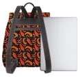 thumbnail image 3 of Easygdp Red Hot Chili Mochila de Cuero para Mujeres, Bolso de Hombro, Bolsos de Mano de Moda para Trabajo y Viajes, 3 of 4