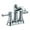 Chrome, variant on Moen Belfield Oil Rubbed Bronze Two-Handle Centerset Bathroom Faucet