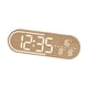 thumbnail image 4 of Reloj despertador digital minimalista LED digital de pared, reloj silencioso para mesita de noche Amarillo, 4 of 9