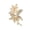 A, variant on Brooch Retro Style Flower Plant Design Suit Lapel Pin with Faux Opal Inlaid Sweaters Collars Hats Bags Coats Scarves Badge Outfit Accessory