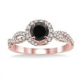 thumbnail image 2 of Designer 1.50 Carat Diamond Engagement Ring for Women in 14k Rose Gold, 2 of 3