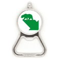 thumbnail image 1 of Bear Green Acero inoxidable Metal cerveza tapa sacacorchos, 1 of 3
