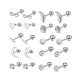 thumbnail image 1 of Minnieouse 20 pendientes de tuerca para mujer, fiesta de compromiso, aniversario, vacaciones, piercing, joyería de vacaciones para mujer Cadenas y cordones para anteojos Minnieouse AP012711-01, 1 of 6