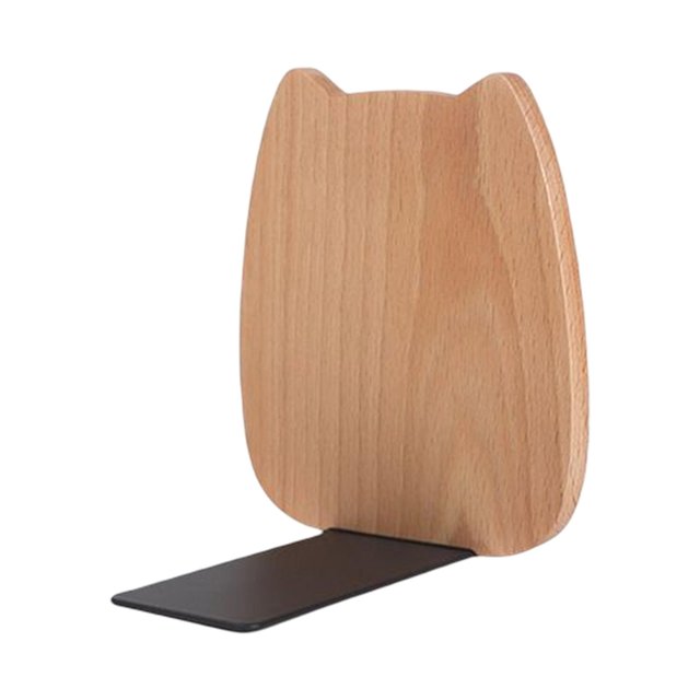 Extremos de libros para estantes, organizador de madera, resistentes, gruesos, duraderos, sujetalibros de madera, regalo para amigos, , compañero Gloria Sujetalibros
