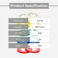 thumbnail image 2 of MMBM 24 Rolls - 2.3 Mil- Poly Bag Sealer Tape used for Sealing Bags, Color Coding, Perfect for Food Processing, 3/8" x 180 Yards, Red, 2 of 7