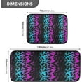 thumbnail image 3 of Coolnut Colorful Leopard Anti Fatigue Mats for Kitchen Floor,Set of 2 Non Skid Washable Waterproof Anti Kitchen Floor Mats for Kitchen Office Laundry Room Bathroom (19"x27"+19"x47") Home Decor, 3 of 7