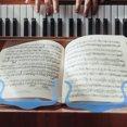thumbnail image 3 of Minkissy 1 Pce Support de Livre de Musique Acrylique Bleu Pince Portable Forte pour Partitions Musicales, 3 of 6