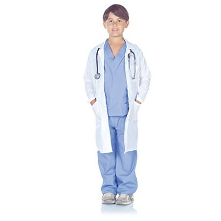 Doctor Scrubs With Lab Coat Child Costume | Large