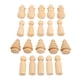 thumbnail image 4 of Muñecas con Clavijas de Madera ANGGREK Multiusos Sin Terminar 4 Formas Para Manualidades, 4 of 8