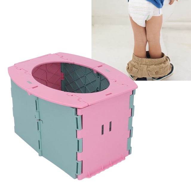 Silla De Entrenamiento Para Ir Al Baño, Asiento De Entrenamiento Portátil Plegable Encantador Multiusos Para Exteriores