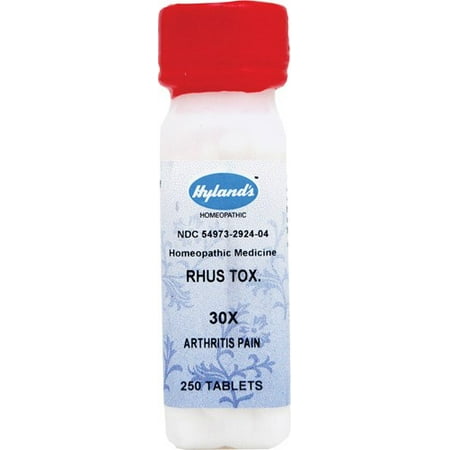 Rhus Tox Poison Ivy Hyland's Rhus Tox. 30X Tablets, Natural Relief of Minor Arthritis Pain or Backache, 250 Count ()