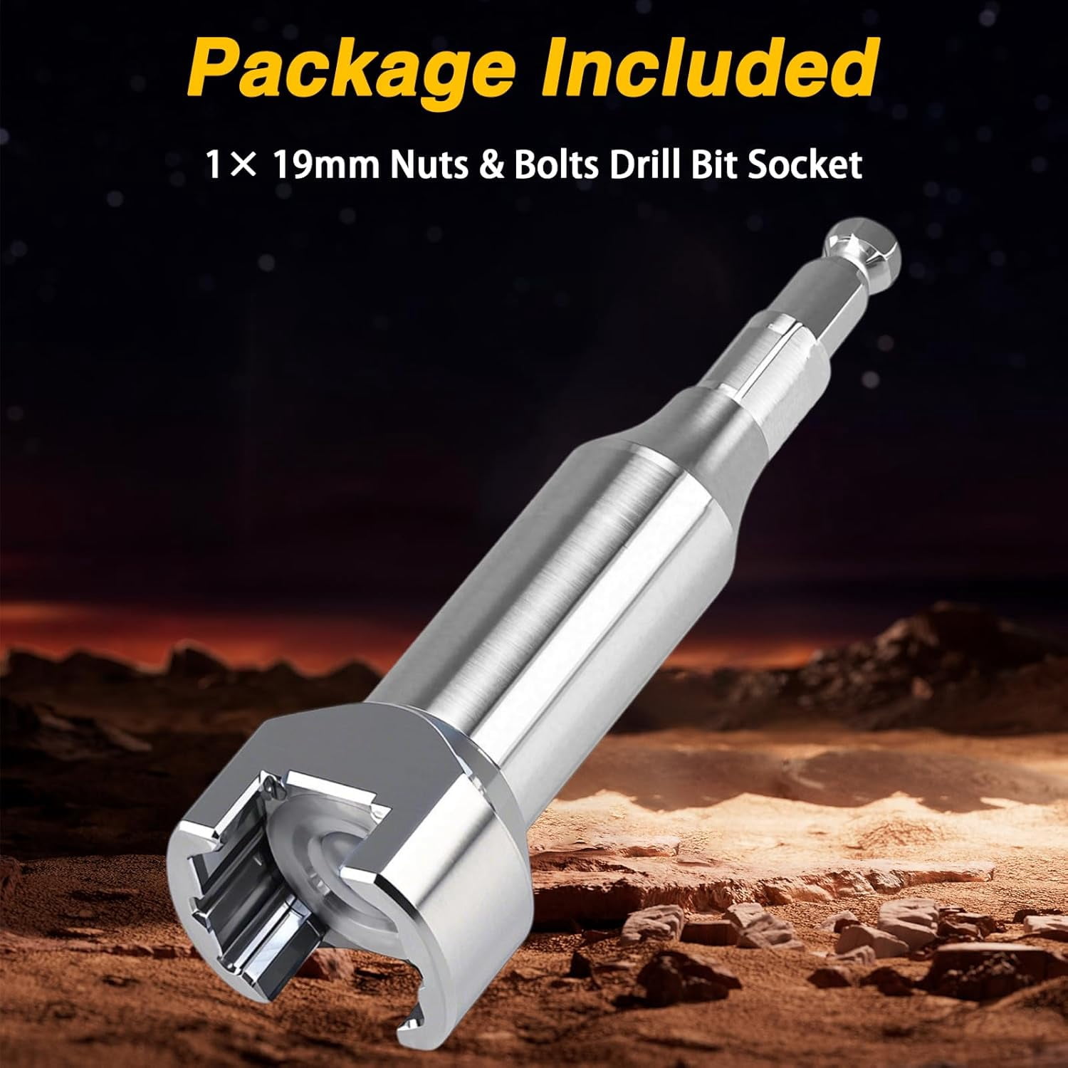 Stainless Steel 3/4" Strut Channel Adapter Nuts & Bolts Drill Bit Socket Wrench Tool for 19mm Bolt Head Fit for 1-5/8" 2-7/16" Channels and Struts