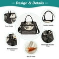 thumbnail image 3 of FORMRS Insulated Lunch Bag Unisex Large Capacity with Shoulder Strap, Beige Moon, 3 of 6