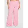 thumbnail image 3 of Women's Plus Size High Waisted Seersucker Wide Leg Pants, 3 of 4