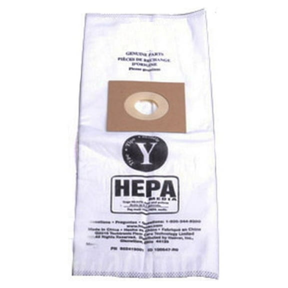 Replacement Part For Hoover Type Y HEPA Pleated Vacuum Bag (2-Pack) # AH10040