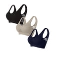 thumbnail image 2 of Purcolt 3 Pack Sports Bras for Women, Comfort Seamless Wireless Medium Support Workout Yoga Gym Fitness Bra with Removable Pads, 2 of 3