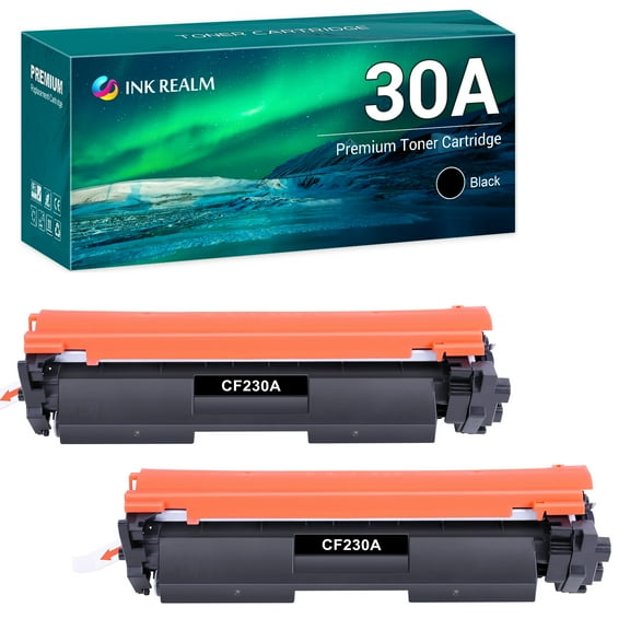 CF230A 30A Compatible Toner for HP CF230A 30A for Laserjet Pro MFP M227fdw M203dw M227fdn M203d M203dn M227sdn Printer (Black, 2-Pack)