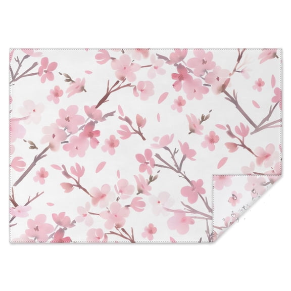 Pioneer Flower Floral Print Pattern Rectangle Tablecloth 60"x84",Waterproof Polyester Rectangle Table Cloth, Wipeable Spillproof Polyester Tablecloth for Dining, Camping, Indoor and Outdoor