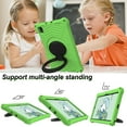 thumbnail image 3 of Kids Case for Samsung Galaxy Tab A7 10.4" 2020 SM-T500 / SM-T505 with Pencil Holder/Multi-Function Kickstand-Handle/Shoulder Strap, Protection Duty Shockproof Silicone Cover - Green, 3 of 7