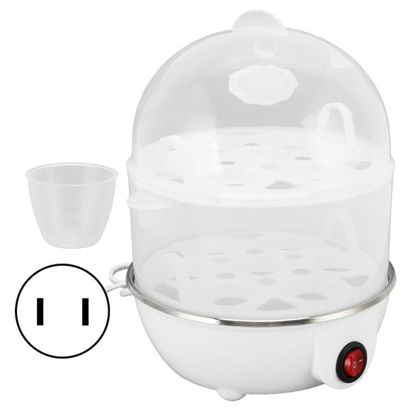 Home Egg Cooker 350W 2 Layers 14Pcs Eggs A Time Auto Power Off Safe Durable PP Egg Boiler With Measuring Cup for Home