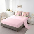 thumbnail image 5 of Castle Fairy Pink Purple Golden Butterfly 7-Piece Bedding Comforter Set for Teens Women Men,Abstract Gradient King Bedding Sets,Floral Rose Ultra Soft Bed Sheets,Breathable Home Decor, 5 of 8