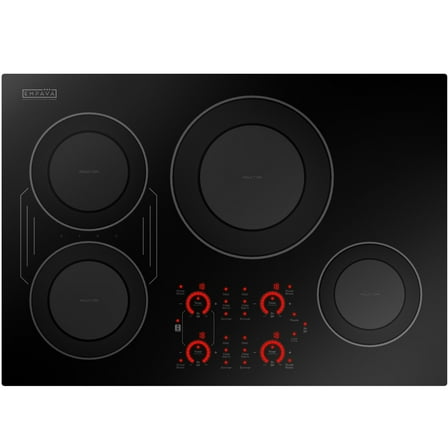30 in. Built-In 8700W Smooth Surface Electric Stove Induction Cooktop - 4 Power Boost Burners - Bridge Element in Black