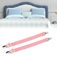 thumbnail image 3 of 2 unids cama multiusos Sábanas clip Correas pinza antideslizante Soportes colchón titular (rosa), 3 of 8