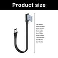 thumbnail image 5 of Flat Flexible Right Angled 90 Degree Usb Male to Type C Charging Data Cable, 5 of 19