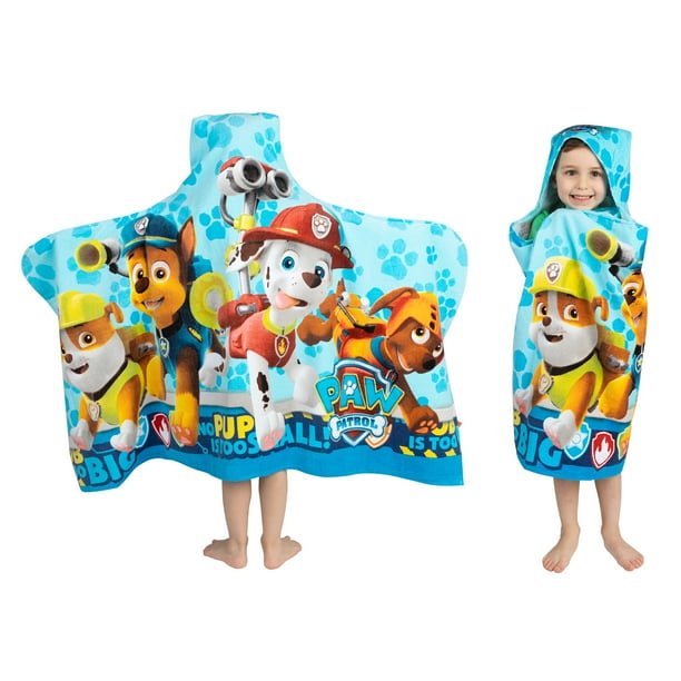 2pc paw patrol power leaps bath towel and washcloth set