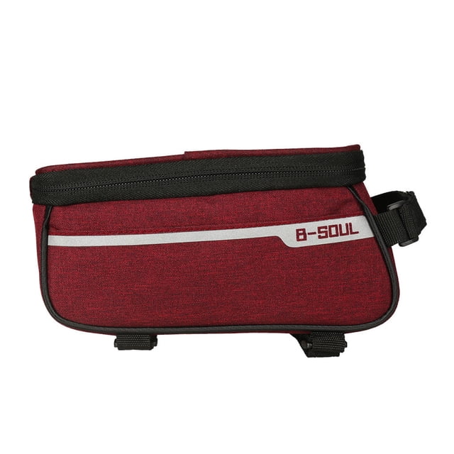 Wosthever Bolsa para bicicleta, bolsa impermeable para teléfono móvil, bolsa de almacenamiento para horquilla delantera, marco de alforjas para Ciclismo Rojo Wosthever OD3017-01B