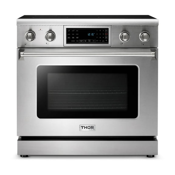Thor Kitchen Tre3601 36" Wide 6 Cu. Ft. Free Standing Electric Range - Stainless Steel