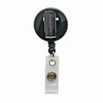 thumbnail image 5 of SICURIX Standard Round ID Badge Reel with Swivel Spring Clip, Black, Pack of 6, 5 of 6