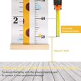 thumbnail image 2 of Baby Height Growth Chart Wall Hanging Measuring Ruler for Kids, Removable Canvas and Wood Wall Ruler for Bedroom Nursery Wall Decoration, 2 of 5