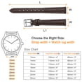 thumbnail image 2 of Correas de reloj de cuero genuino Uxcell de 12mm, correa de reloj de cuero plana de reemplazo rápido, correas elegantes para hombres y mujeres, color marrón, 2 of 7