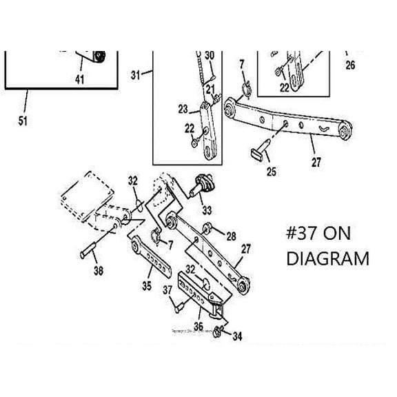 John Deere Original Equipment Pin Fastener - M136096