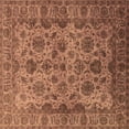 thumbnail image 1 of Ahgly Company Indoor Square Oriental Brown Industrial Area Rugs, 7' Square, 1 of 4