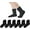 Plain Black 6 Pack, variant on Seamless Socks for Girls Boys Thin Breathable School Uniform Socks Toddlers Cotton Crew Socks 3T-15 Years 6 Pack
