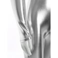 thumbnail image 6 of Sholeno Kids Boys Girls Long Sleeves Metallic Full Bodysuit Jumpsuit Unitard Ballet Gymnastics Dancewear Silver L/140, 6 of 7