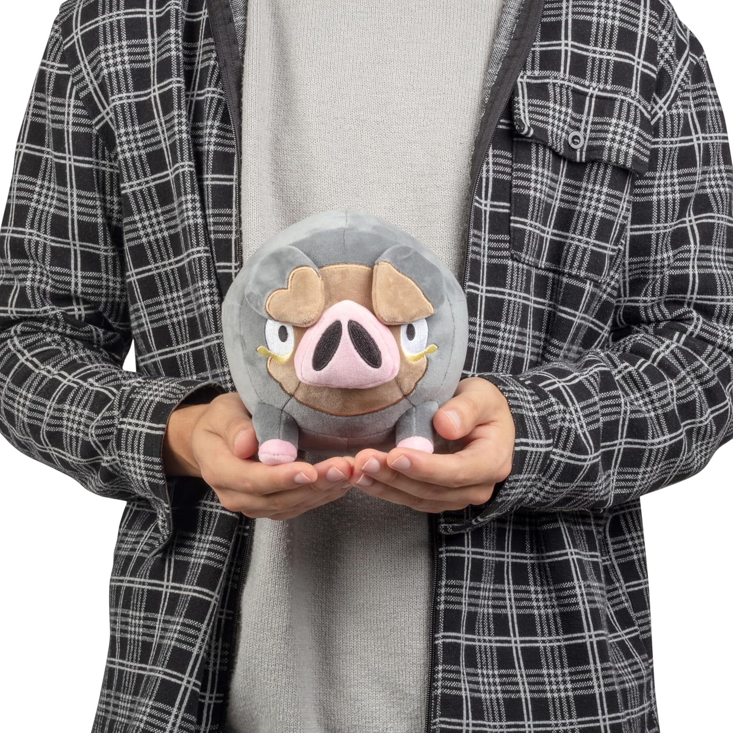Pokemon 8" Lechonk Plush - Officially Licensed - Scarlet and Violet Figure - Authentic Quality Soft Stuffed Animal Toy - Gift for Kids, Boys, Girls - 2+