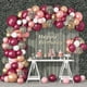 thumbnail image 1 of 124 Pcs Burgundy Pink Balloons Garland Arch Kit 12'10'5' Rose Gold Champagne Gold Balloons Confetti Latex Metallic Balloons For Birthday Baby Showe, 1 of 5