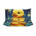thumbnail image 4 of Duvet Cover Queen Size Q-version Funny Little Yellow Duck 3 Pcs Duvet Cover Set Bedding Sets Queen Soft Breathable, 4 of 6