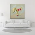 thumbnail image 2 of 24 x 24 Peonies in Glass by Carol Maguire- Wall Art Print on Canvas Fabric Brown, 2 of 3
